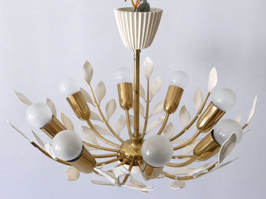 8-Flamed Pendant Lamp from Vereinigte Werkstätten, 1950s-WPT-1336748