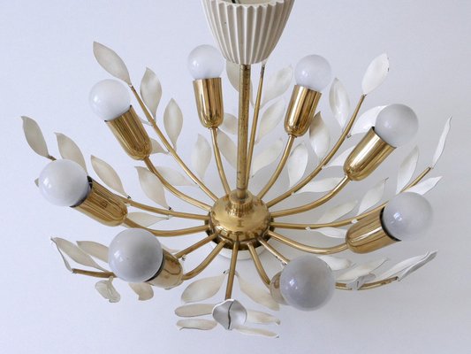 8-Flamed Pendant Lamp from Vereinigte Werkstätten, 1950s-WPT-1336748