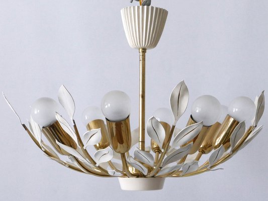 8-Flamed Pendant Lamp from Vereinigte Werkstätten, 1950s-WPT-1336748