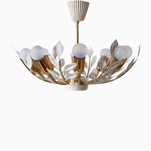 8-Flamed Pendant Lamp from Vereinigte Werkstätten, 1950s-WPT-1336748