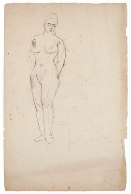 8 Original Nude Pen, Pencil and China Ink Drawings by French Master 20th Century Mid 20th Century-ZCI-757522