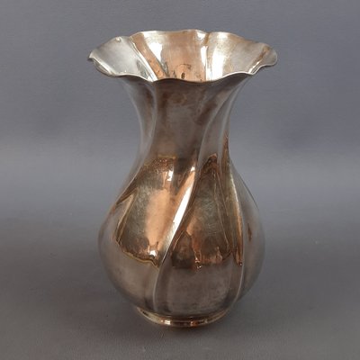 800 Silver Hand-Wrought Vase, 1960s-PWG-2041242