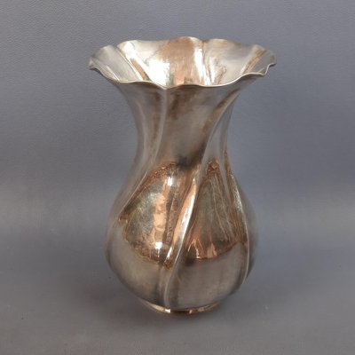 800 Silver Hand-Wrought Vase, 1960s-PWG-2041242