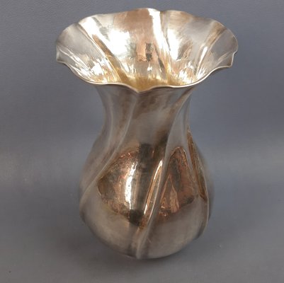 800 Silver Hand-Wrought Vase, 1960s-PWG-2041242