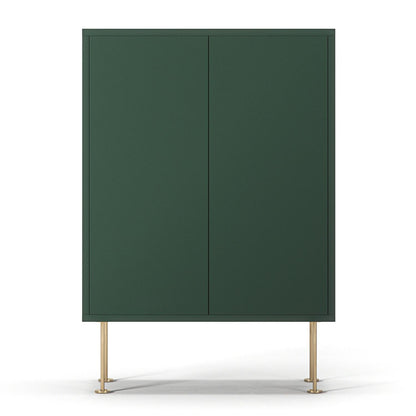 Decotique Vogue Cabinet 64 Green/Brass