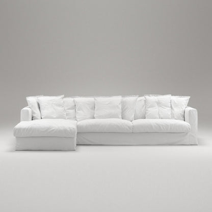 Decotique Le Grand Air 3-Seater Sofa Chaise Left White