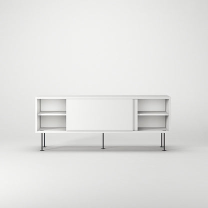 Decotique Vogue TV Bench With Legs 136 White/ Black