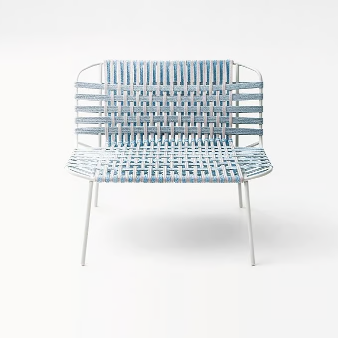 TELAR - Garden stainless steel easy chair