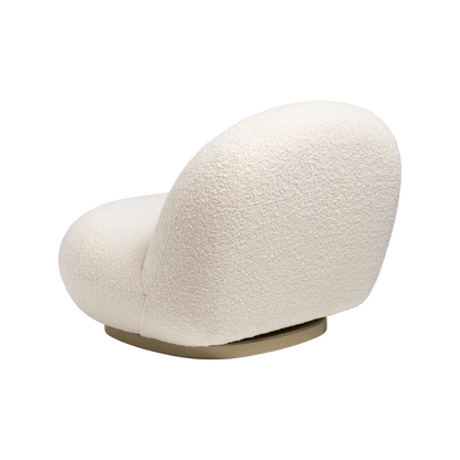 Pacha Lounge Chair by Gubi #Karakorum Dedar (001) / Pearl Gold