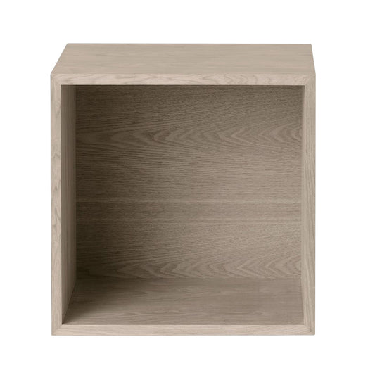 Stacked shelf module with background, medium, oak