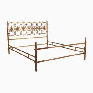 8605 Bed in Brass and Bronze by Osvaldo Borsani for Borsani Varedo, 1959-BAD-2027049