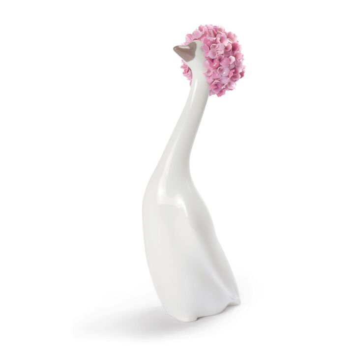 Goossiping Goose Figurine by Lladró #Pink