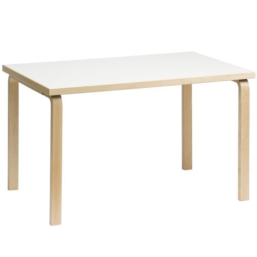 AALTO - Rectangular Wooden Table by Artek #IKI White HPL