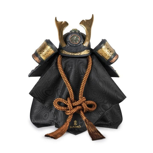 Orange Samurai Helmet Figurine by Lladró