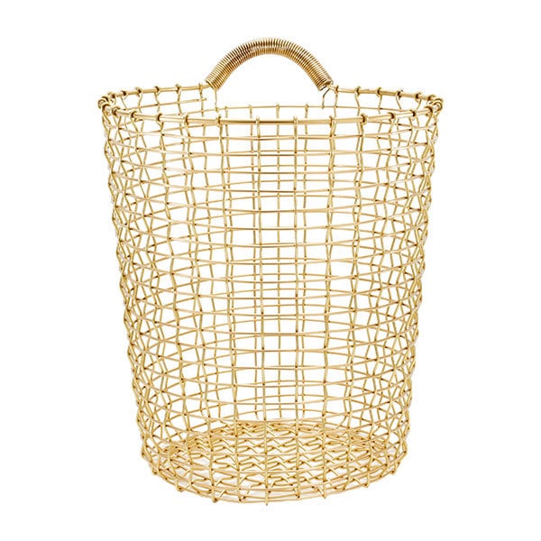 Bin 18 wire basket by Korbo #brass #