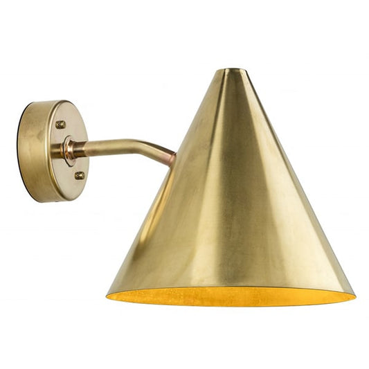 Tratten wall lamp by Örsjö #outdoor, brass #