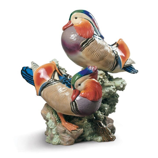 Mandarin Ducks Sculpture by Lladró