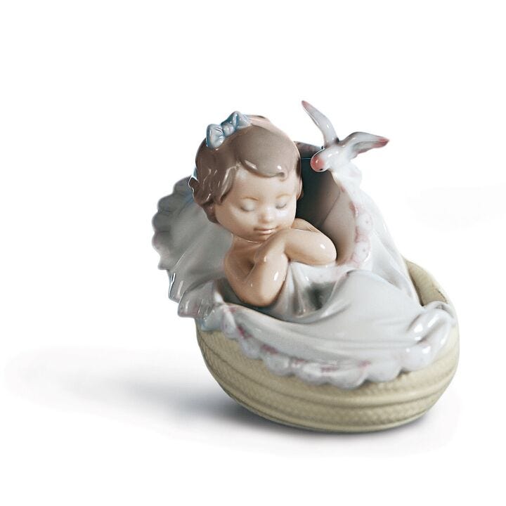 Comforting Dreams Girl Figurine by Lladró