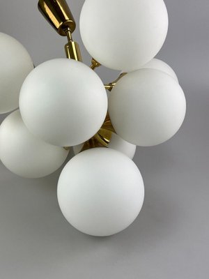 9-Flame Sputnik Chandelier in Opaline Glass from Kaiser Leuchten, 1960s-EJL-1445109