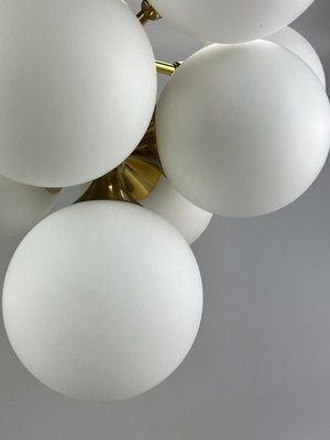 9-Flame Sputnik Chandelier in Opaline Glass from Kaiser Leuchten, 1960s-EJL-1445109