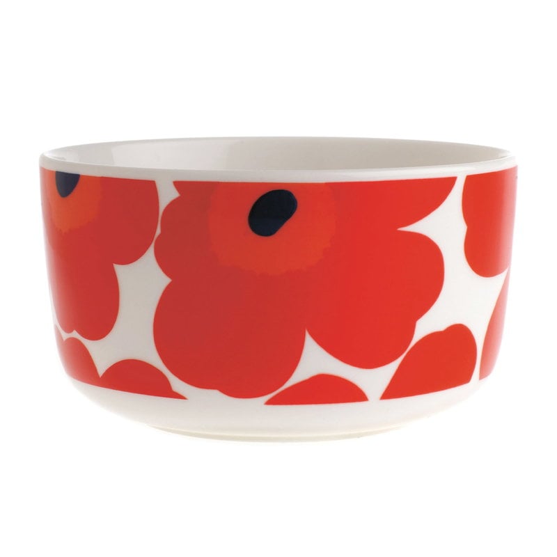 Oiva - Unikko bowl 5 dl by Marimekko #white - red - blue #