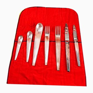 925 Silver Cutlery from Cleto Munari, Set of 6-EOS-1818741