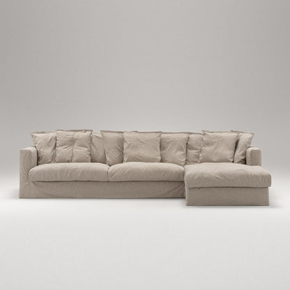 Decotique Le Grand Air 3-Seater Sofa Chaise Right Savage Linen