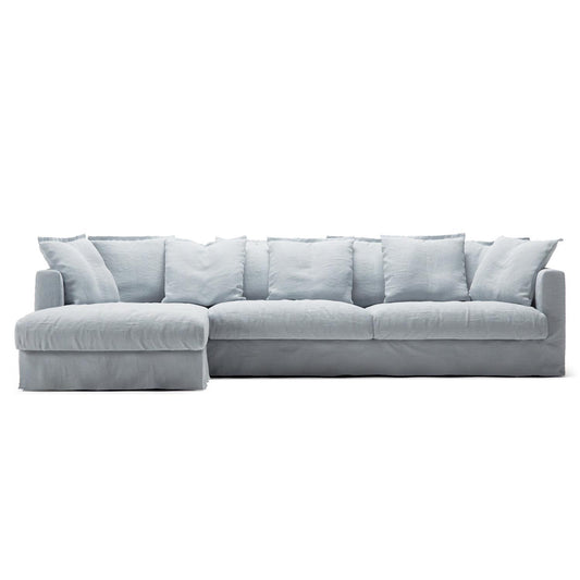 Decotique Le Grand Air 3-Seater Sofa Chaise Left Nordic Sky