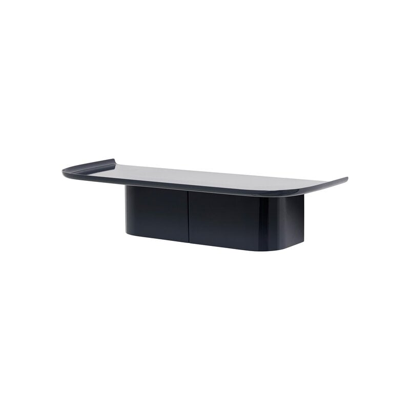 Korpus shelf M by HAY #4 hooks, midnight blue #