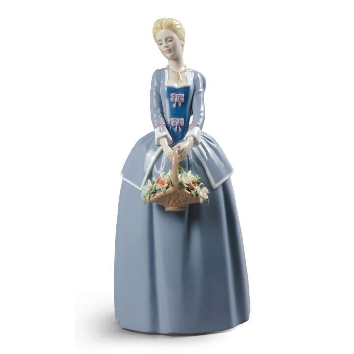 Garden Blossoms Woman Figurine by Lladró