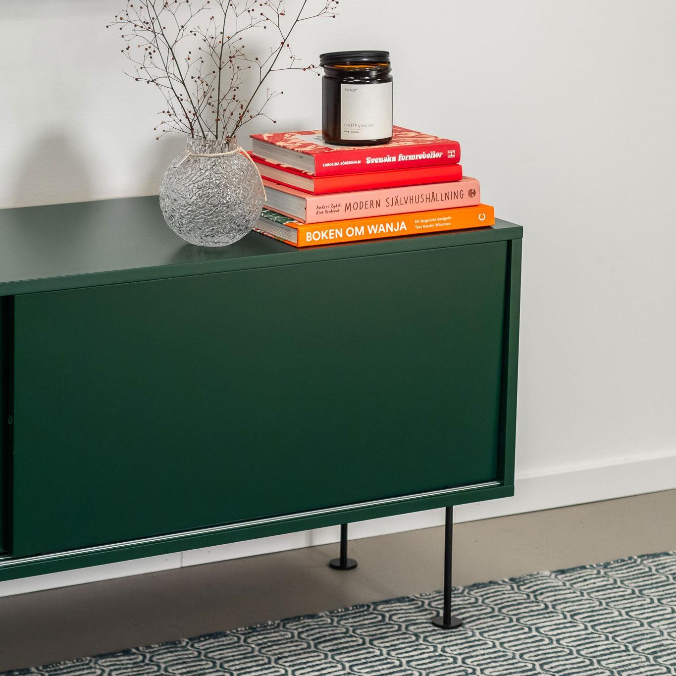 Decotique Vogue TV Bench with Legs 136 Green/Black