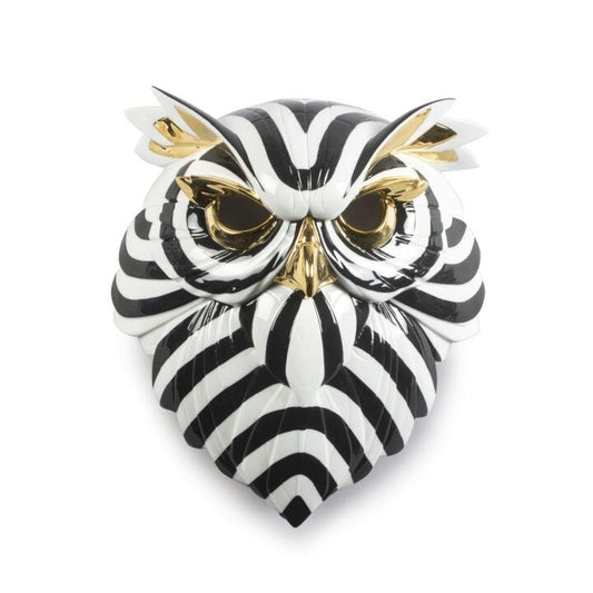 Owl Mask by Lladró #Black and Gold
