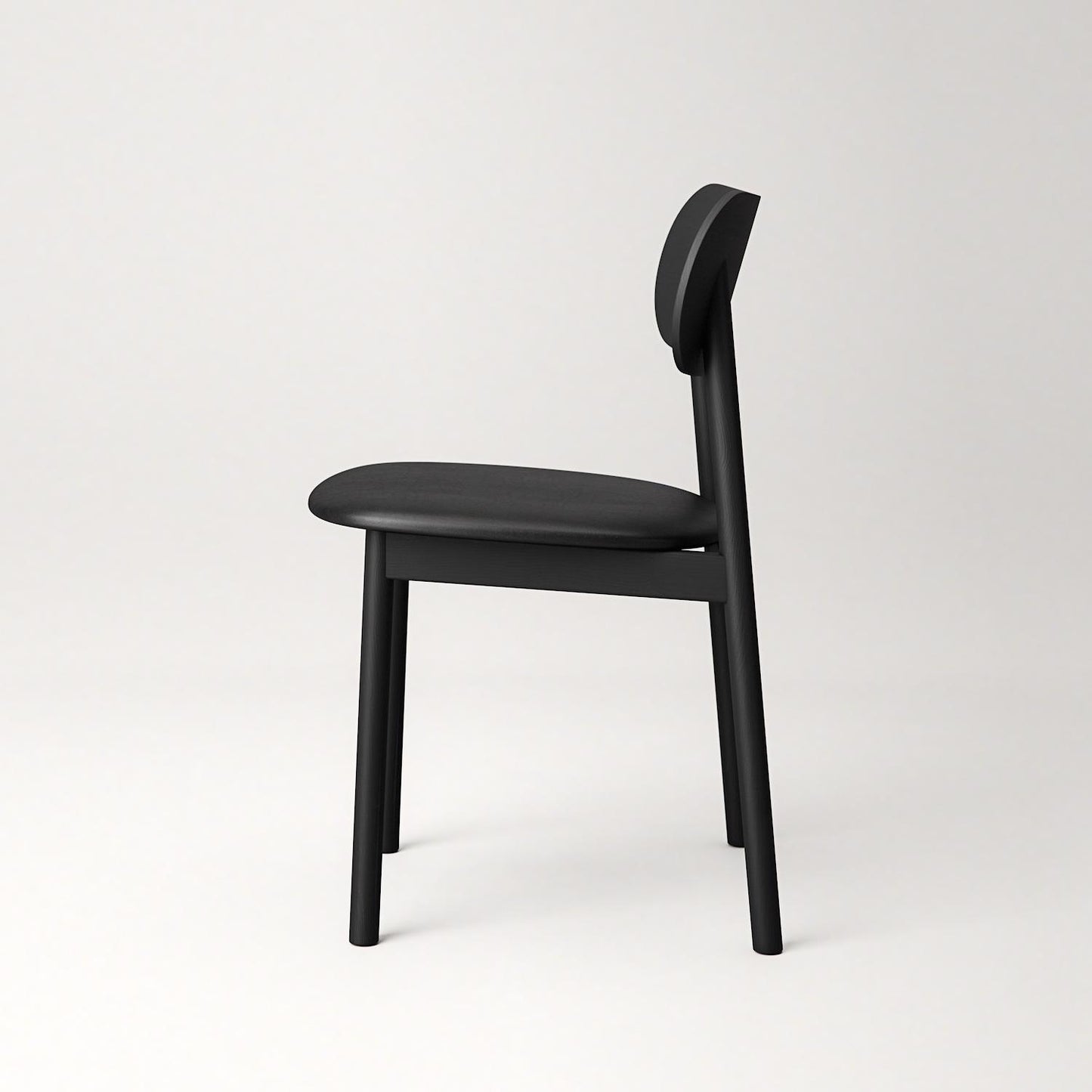 Decotique Elephant Dining Chair Black/Black Leather