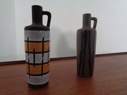 980 Ceramic Vases from Strehla, East Germany, 1960s, Set of 2-RDW-680911