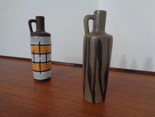 980 Ceramic Vases from Strehla, East Germany, 1960s, Set of 2-RDW-680911