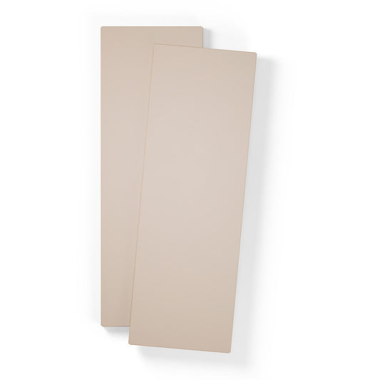 Department Shelf for Store Cabinet with 2 Doors Set of 2 Mushroom