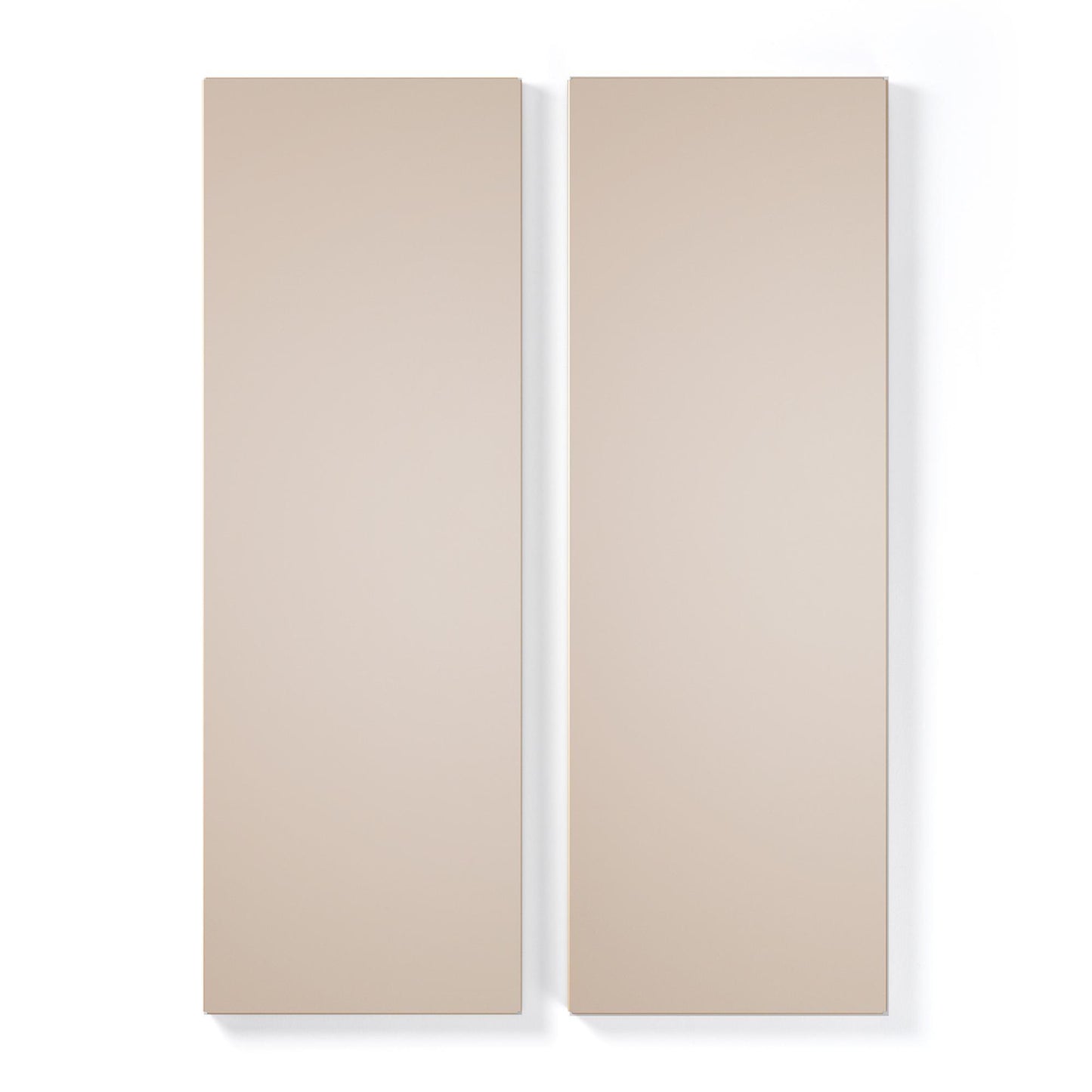 Department Shelf for Store Cabinet with 2 Doors Set of 2 Mushroom
