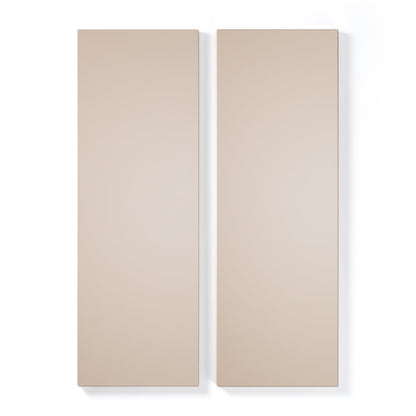 Department Shelf for Store Cabinet with 2 Doors Set of 2 Mushroom