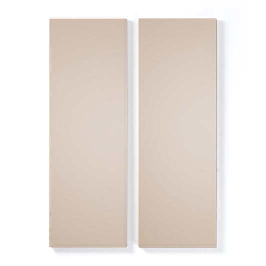 Department Shelf for Store Cabinet with 2 Doors Set of 2 Mushroom