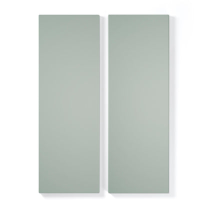 Department Shelf for Store Cabinet with 2 Doors Set of 2 Slate Grey