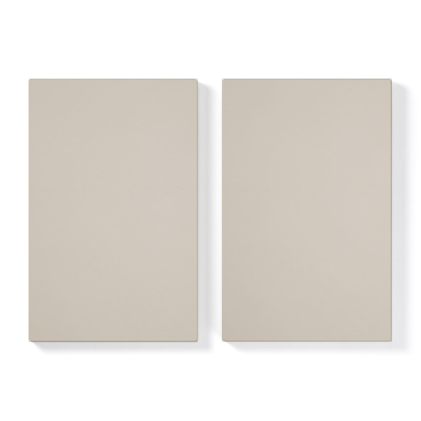 Department Shelf for Store Cabinet with 1 Door Set of 2 Pebble Grey