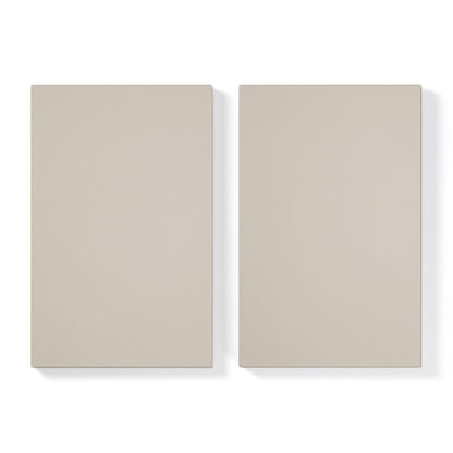 Department Shelf for Store Cabinet with 1 Door Set of 2 Pebble Grey