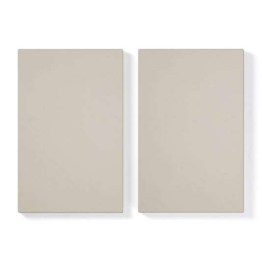 Department Shelf for Store Cabinet with 1 Door Set of 2 Pebble Grey