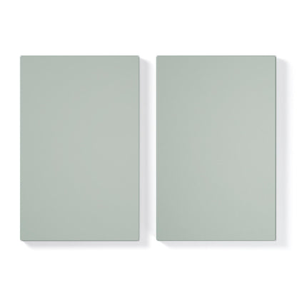 Department Shelf for Store Cabinet with 1 Door Set of 2 Slate Grey