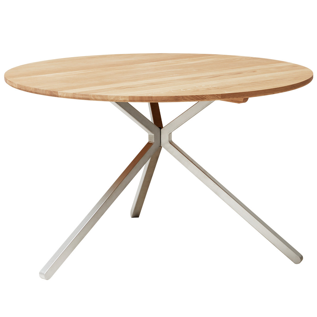 Frisbee table, 120 cm, white oak