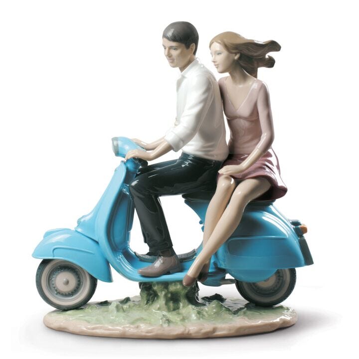 Riding with You Couple Figurine by Lladró