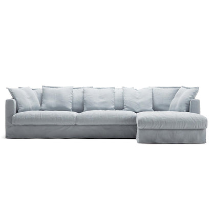 Decotique Le Grand Air 3-Seater Sofa Chaise Right Nordic Sky