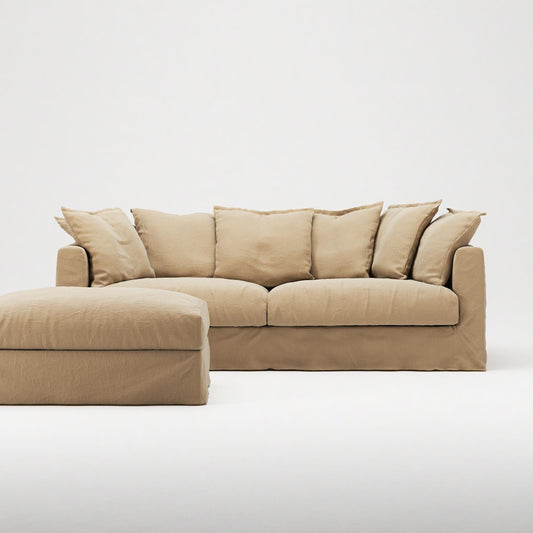 Decotique Le Grand Air Footstool Desert Sand