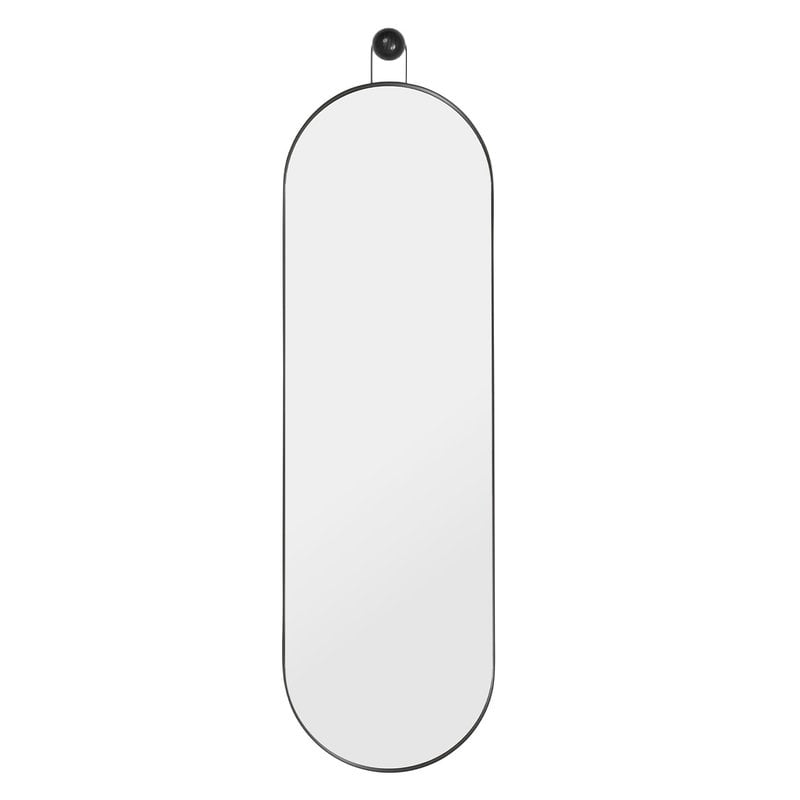 Poise mirror by ferm LIVING #oval, black #