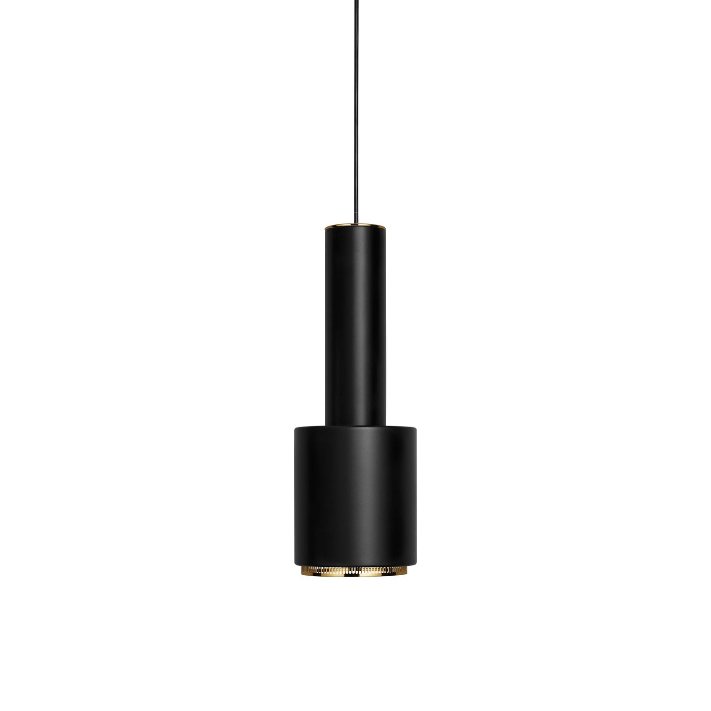 Artek Pendant Light A110 “Hand Grenade” — black/brass